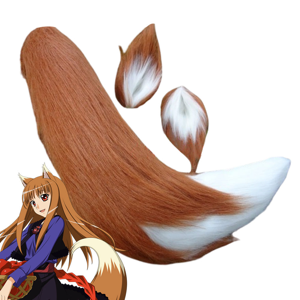 Spice and Wolf Holo Cosplay Ears and Tail Cosplay Accessory Prop- B Edition Prop - Tophatter Daily Deals